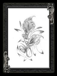 Black And White Realistic Calla Lily Tattoo The Flower Calla Lily Tattoos Lily Tattoo Lily Tattoo Design