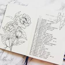 Bullet Journal Index Bullet Journal Table Of Contents Flower Drawing Peon Bullet Journal Inspiration Bullet Journal Table Of Contents Bullet Journal Doodles