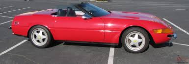 The cars in miami vice mainly involve the ferrari daytona spyder and the ferrari testarossa, but also include other automobiles driven by the characters on the show. 1989 Ferrari Daytona Spyder Reproduction On C4 Corvette Rolling Chassis