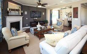 Great Room Byers Creek In Mooresville Nc Corner Fireplace Living Room Living Room With Fireplace Living Room Furniture Layout