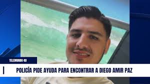 Policía pide ayuda para encontrar a Diego Amir Paz