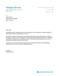 Reviewing points such as the date and time of termination, paperwork to be processed and company items to return by way of a plain. Pin On Resignation Letter