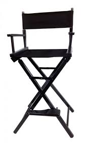 Black Director 39 S Chair High Director Chair Film Accessories Hollywood Mega Store Chair Directors Chair Classroom Stools