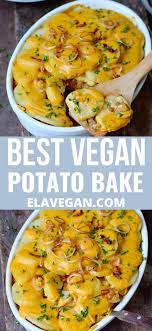 Vegan Potato Bake Autumn Recipes Vegetarian Delicious Vegan Recipes Raw Food Recipes