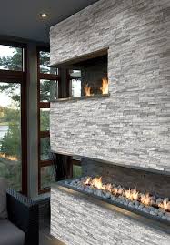 Keep the straight edge of the rocks at the front of the wall, unless you want a rustic, natural look. Sognareala Grey Ledger Stacked Stone Panels Sognare Tile Stone Sognare Kitchen Bath