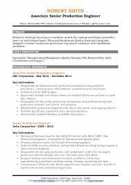 Senior Production Engineer Resume Samples | Qwikresume
