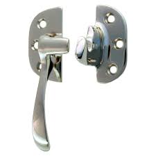 Chrome over cast solid brass. Cast Polished Nickel Ice Box Lever Latch