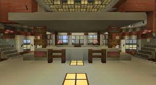 Minecraft Hotel Lobby Signs Minecraft Interior Design Minecraft Room Minecraft Room Decor