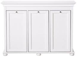 Sale ends in 4 hours. Laundry Hamper 3 Compartment Tilt Out Design Recessed Paneling Wood White New Laundry Hamper Tilt Out Hamper Laundry Sorting