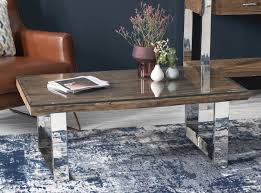 Reclaimed coffee table should always look refreshing, unique and elegant, as that is where you would sit for a fresh cup of coffee and feel rejuvenated. Railway Sleeper Wood Glass Top Coffee Table Cfs Furniture Uk
