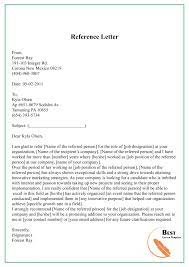 A letter of recommendation is a document that can give your application an edge. 20 Free Reference Letter Template Format Sample Example