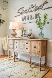 20 Awesome Farmhouse Decoration Ideas Rustic Sideboard Sideboard Decor Decor