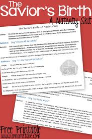 Birth Of Jesus Story With Pictures Printable Free Printable Nativity Skit To Act Out The Birth Of The Savior Jesus Christ A Fun Activity For Christm Nativity Skit Christmas Skits Christmas Sunday School