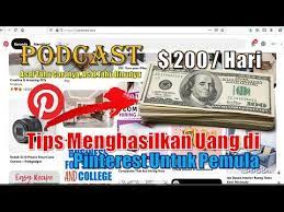 Tips Menghasilkan Uang Di Pinterest Untuk Pemula Eba Tv Resep Diet Sehat Resep Diet Podcast