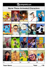 Community contributor can you beat your friends at this quiz? Animated Characters 009 Quiznighthq