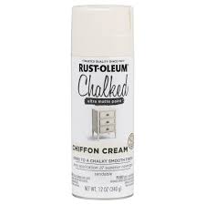 Rust Oleum 12oz 2x Chalked Chiffon Spray Paint Cream Spray Paint Furniture Pink Spray Paint Chalk Spray Paint