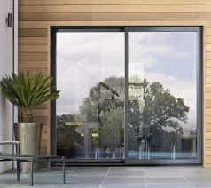 Porte Fenetre Coulissante 2 Vantaux Avec Volets Roulants Integres Realisee Par Habitat Com A La Sey Baie Coulissante Fenetre Coulissante Extension Maison Bois