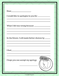 My Apology Letter Templates Letter To Teacher Letter Templates Homeschool Writing