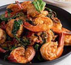 Spicy Prawn Basil Stir Fry Pad Grapao Goong Marion S Kitchen Recipe Spicy Prawns Asian Recipes Stir Fry