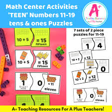 The following worksheets involve using adding and subtracting skills. Teen Number Puzzles Tens Ones A Plus Teaching Resources