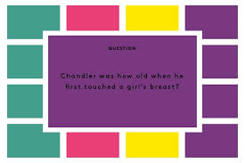 Finish the quote spoken by julia roberts' character in notting hill: i'm just a girl, standing in front of a boy, asking him to ___ ___. , the line, big mistake. Friends Trivia Episode Quiz The One With The Embryos