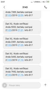 Ada beberapa penyebab yang membuat kode verifikasi brimo tidak terkirim, diantaranya pulsa tidak mencukupi, gangguan jaringan, nomor telepon belum terdaftar, tidak ada izin akses aplikasi dan nomor hp terdaftar ada di sim 2. M Firmansyah On Twitter Halo Myxl Myxlcare Ini Sms Kode Verifikasi Untuk Apa Ya