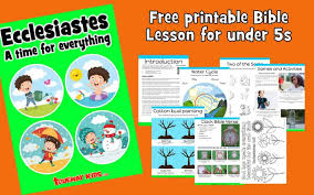 It's not always easy to understand for adults, so how do you help your kids comprehend it? Ecclesiastes Preschool Bible Lesson For Kids Trueway Kids