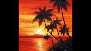 The sunset painting was done on both an 11″ x 14″ stretched canvas and an 8″ x 10″ canvas. Sunset Painting Ideas Ii Sunset Painting Ii Sunset Seascape Acrylic Painting Youtube