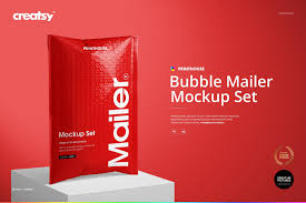 Bubble Mailer Mockup Set Book Cover Mockup Mockup Bubbles