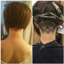Short Asymmetrical Bob With An Undercut Can T Get Much More Spunky Than This Rasierter Bob Bob Asymmetrischer Bob