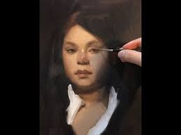 The layer of glaze is applied over a dry layer of paint. Glazing Oil Painting Techniques Step By Step Demonstration Youtube Portrait Painting Painting Demo Portrait Painting Tutorial