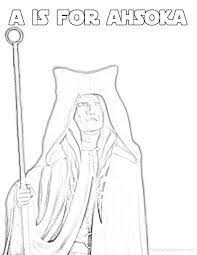 Download and print these ahsoka coloring pages for free. A Is For Ahsoka Tano Alphabet Coloring Page The Star Wars Mom Parties Recipes Crafts And Printables