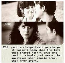 500 Days Of Summer People Change Feelings Change It Doesn T Mean That The Love Once Shared Wasn T True And Real It S Movie Quotes 500 Days Of Summer Words