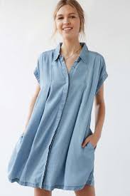 Keep It Casual In One Of These Cool Shirtdresses Chambray Dress Chambray Shirt Dress Mini Shirt Dress