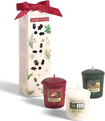 3 yankee candle minis gift set. Yankee Candle Gift Set 3 Christmas Scented Votive Candles Magical Christmas Morning Collection Amazon Co Uk Home Kitchen