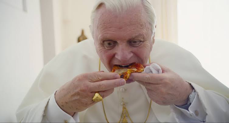 Resultado de imagem para two popes pizza"