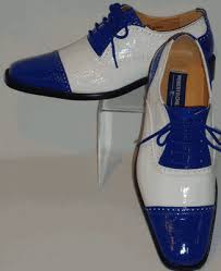 Mens Royal Blue White Cool Retro Fashion Dress Shoes Roberto Chillini 6600 Fashion Dress Shoes Dress Shoes Dress Shoes Men