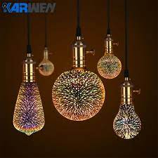 3d led edison bulb fireworks e27 novelty a60 st64 g80 g95 pendant lamp in 2021 galaxy lights night light bulbs edison light bulbs