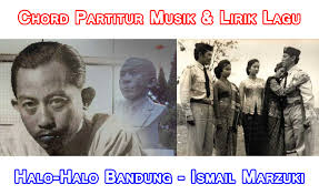 Coops, meminta bantuan kepada arsitek prof. Halo Halo Bandung Ismail Marzuki Notasi Partitur Lagu