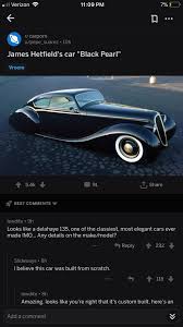 The following is a list of all the cars. Our Reach Goes Beyond The Musical World Metallica