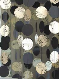 Plus, at this party, you'll get to hang with all of your friends, and not just the ones who can make it out to a music festival. Sheet Music Garland Music Note Wedding Decor Music Note Paper Garland Circle Garland Music Party Decorations Music Birthday Party Music Themed Parties