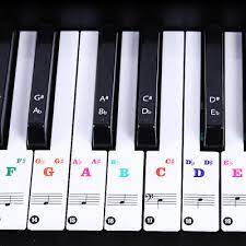 Sieh dir noten, intervalle, akkorde und tonleitern an und spiele das klavier auf deiner du kannst deine markierten noten auf dem klavier speichern, indem du die internetadresse in deinen browser. Elektrisches Klavier Keyboard Noten Aufkleber Tasten Piano Sticker Pvc Neu Ebay