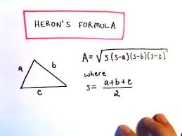 Heron S Formula Area Of A Triangle Youtube