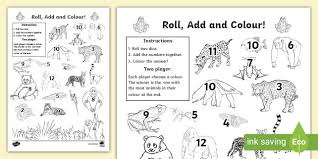 Here are a few free printable activity sheets including a fun spot the difference activity, mowgli's jungle maze and a really cool hexaflexagon the kiddos can print out and make themselves. Jungle Themed Roll And Colour Worksheet Worksheet