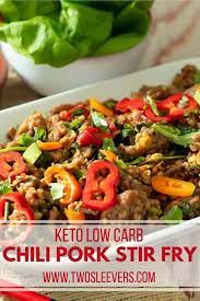 Easy Flavorful Fantastic Keto Spicy Ground Pork Stir Fry Recipe Will Please The Whole Family And C Pork Recipes Easy Pork Stir Fry Recipes Ground Pork Recipes
