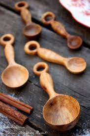 Original Wood Measuring Spoons Wood Spoon Carving Wood Spoon Carved Spoons