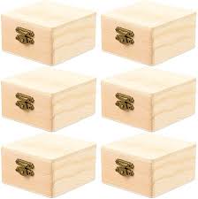 Amazon Com Artibetter 6pcs Unfinished Wood Treasure Chest Unfinished Wood Box Wooden Jewelry Boxes Wi Jewelry Box Makeover Jewelry Box Diy Small Jewelry Box