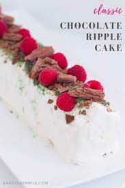 Classic Chocolate Ripple Cake Recipe Chocolate Ripple Biscuits Australian Desserts Desserts