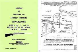 Cornell Publications Winchester Model 69a 72 75 Complete Takedown Manual