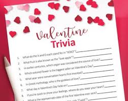 Oct 25, 2021 · more awesome trivia questions. Valentine Trivia Etsy